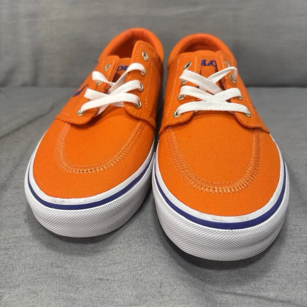 Polo‎ Ralph Lauren Faxon X Sailing Orange Royal Pp Men’s Size 9 Low-top Canvas
